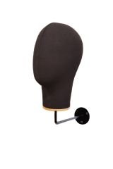 Duvara Monte Bayan Kumaş Kaplı Kafa Mankeni