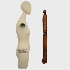 Pantolon giyebilen ahşap kollu terzi mankeni