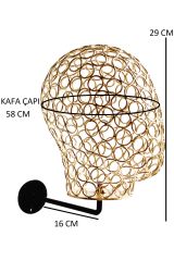 Duvara Monte Erkek Tel Kafa Mankeni