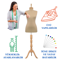 Süngerli Terzi Mankeni Prova Mankeni 34-46 Beden Arası