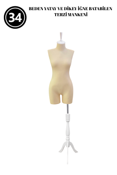 34 Beden Pantolon Giyebilen İğne Batabilen Terzi Mankeni