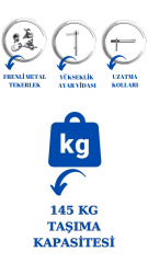 Yüksek Kalite Tekerlekli Çift Katlı Krom Kaplama Metal Orta Stand