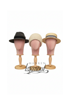 Bayan kumaş kaplı kafa mankeni-Aksesuar Mankeni