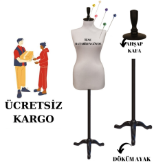 Döküm Ayaklı Sünger İğne Batabilen Terzi Mankeni Prova Mankeni