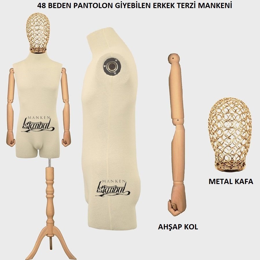 Pantolon Giyebilen Erkek Terzi Vitrin Mankeni Vitrin Mankeni