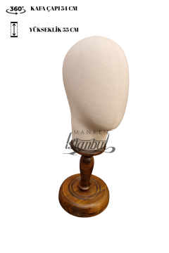 Bayan kumaş kaplı kafa mankeni-Aksesuar Mankeni