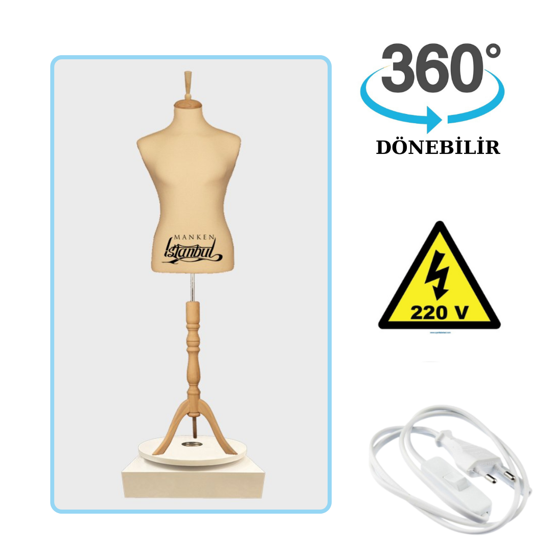Döner Standlı Erkek Terzi Mankeni Vitrin Mankeni