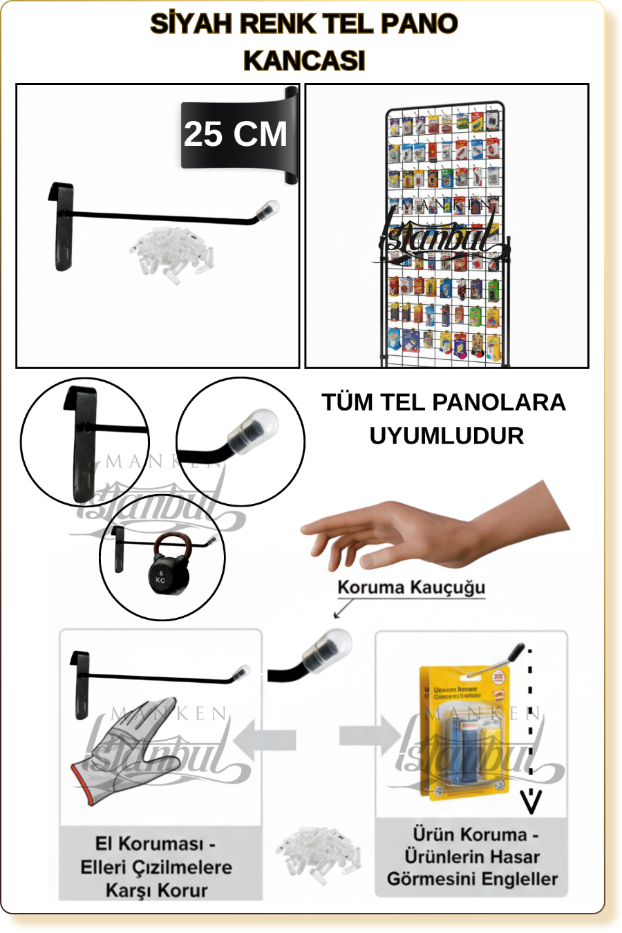 tel pano kancası raf kancası