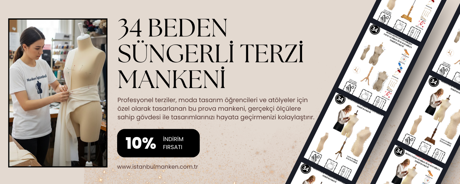  34 Beden Süngerli Terzi Mankeni