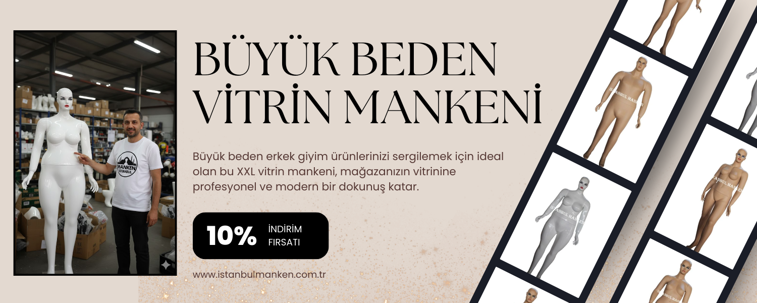 Büyük beden vitrin mankeni