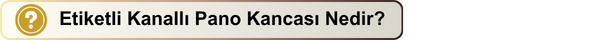 Etiketli Kanallı Pano Kancası