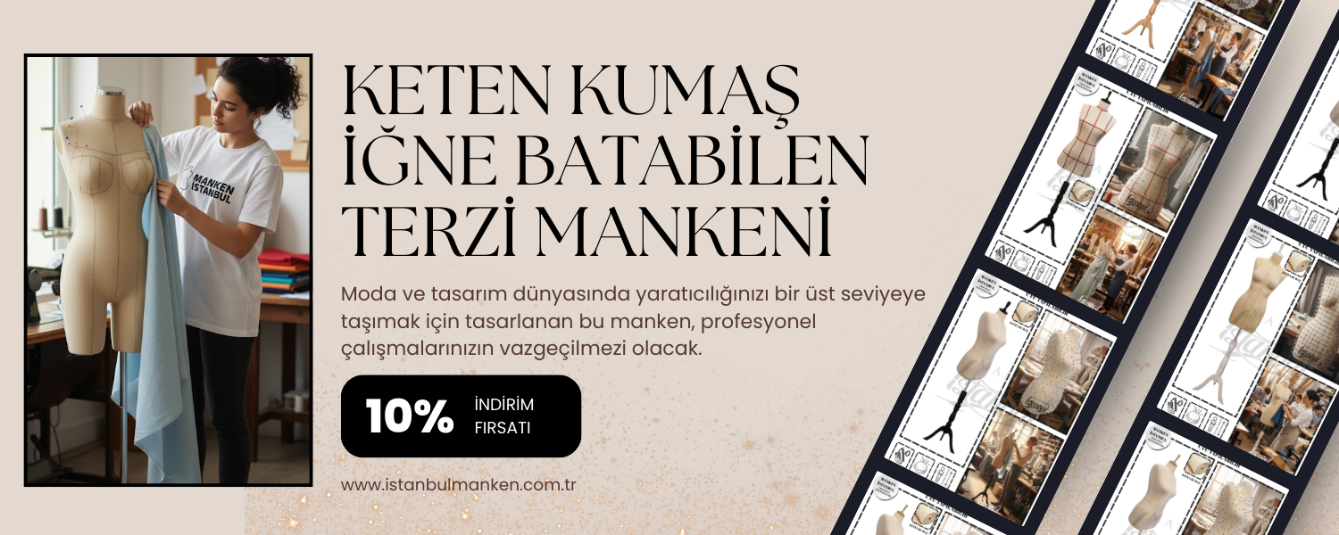 Keten kumaş iğne batabilen terzi mankeni