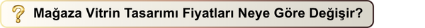 Mağaza Vitrin Tasarımı