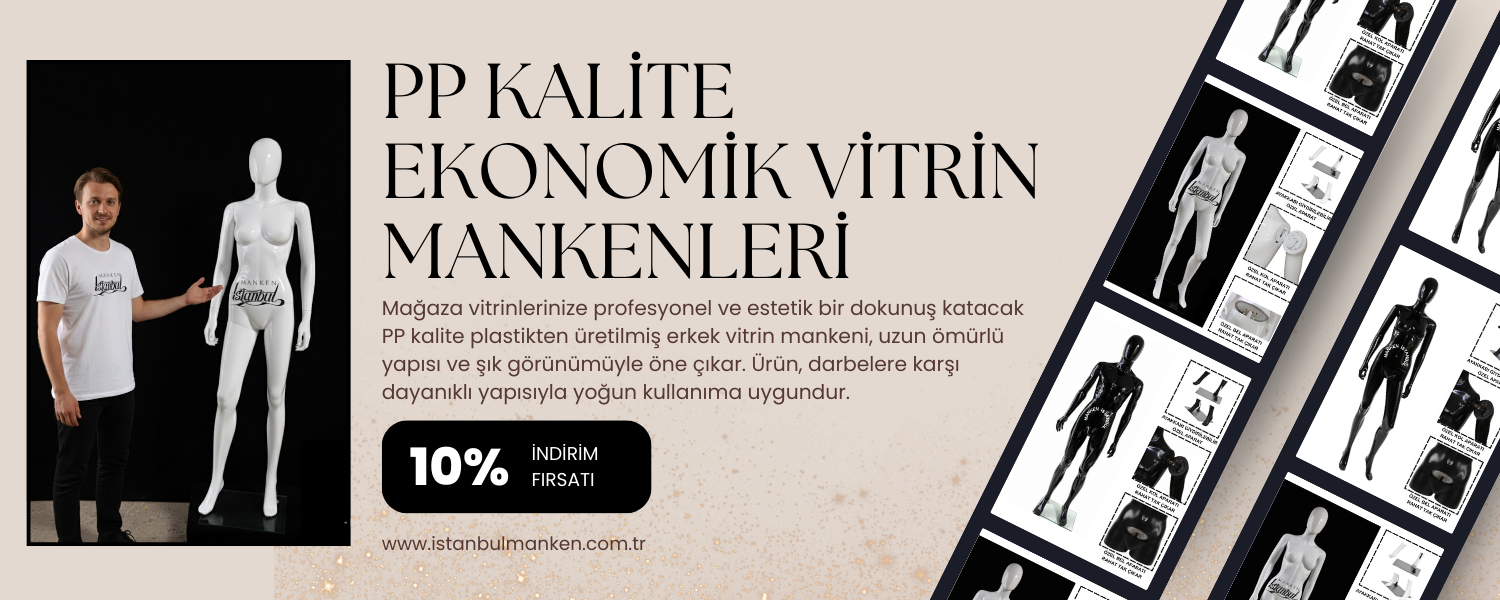  PP Kalite Ekonomik Vitrin Mankenleri