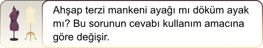 Ahşap terzi mankeni ayağı mı döküm ayak mı? Bu sorunun cevabı kullanım amacına göre değişir.