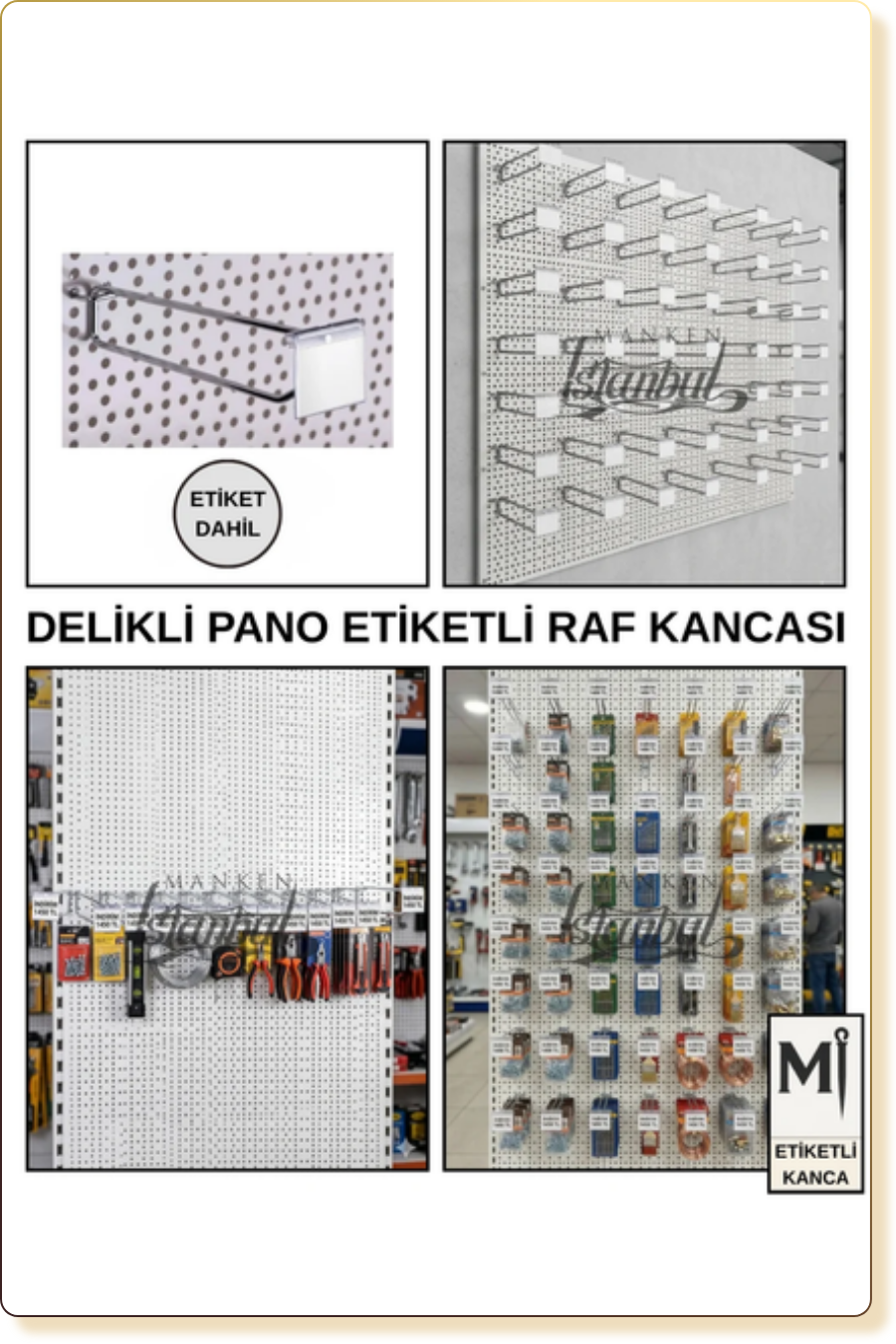 Delikli Pano Kancası