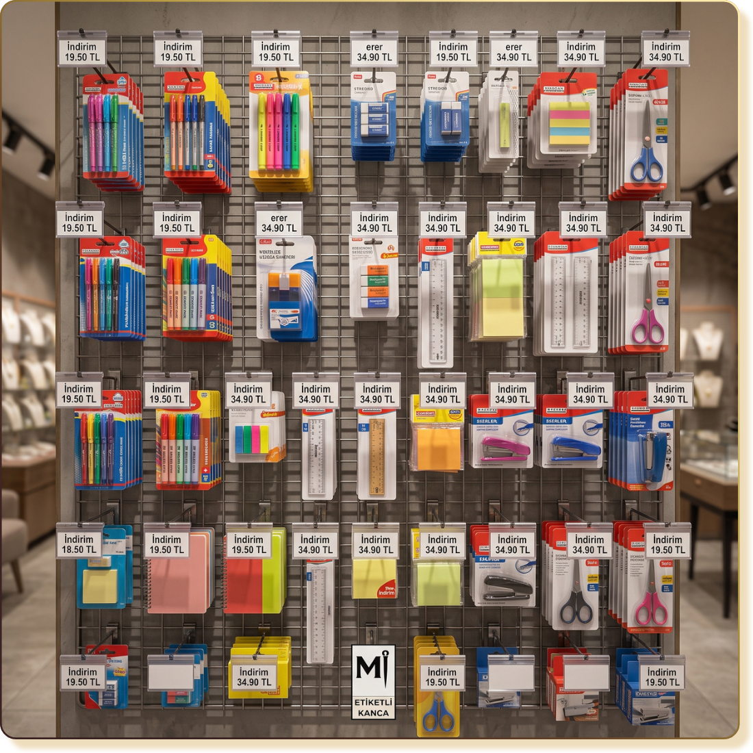 Etiketli Tel Pano Kancası