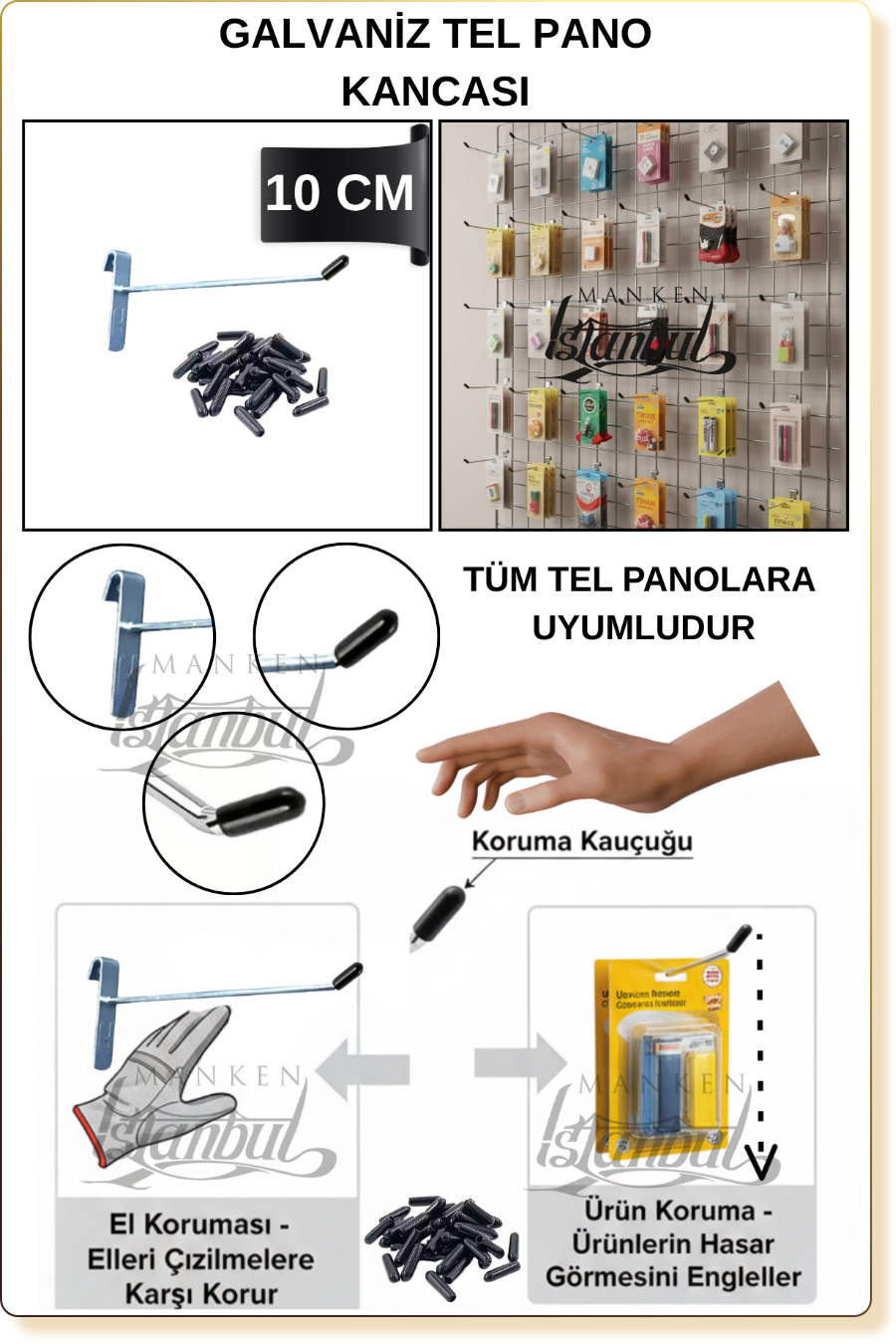 tel pano kancası raf kancası