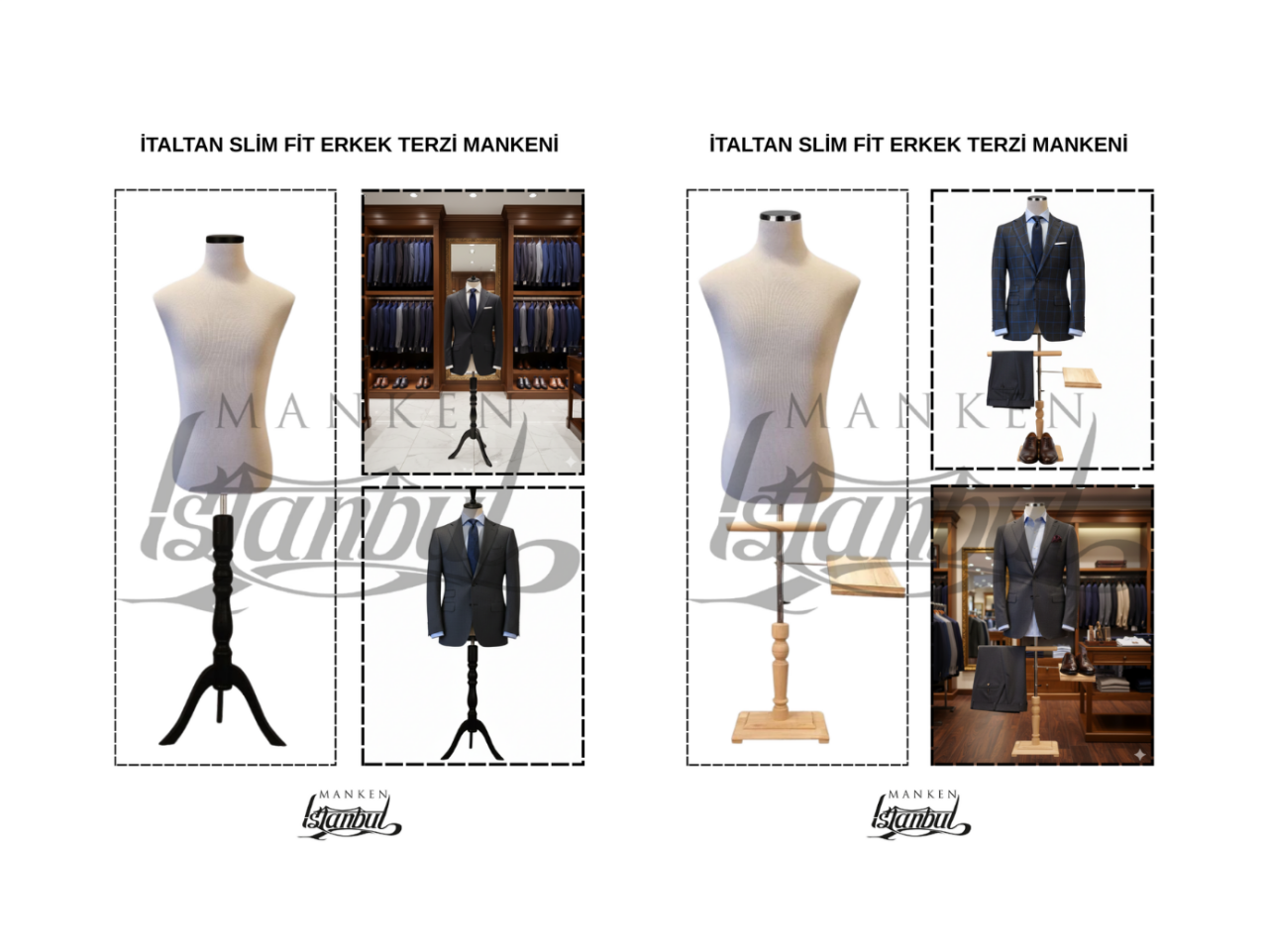 Erkek prova mankeni hangi ölçülerde ve bedenlerde üretilir?