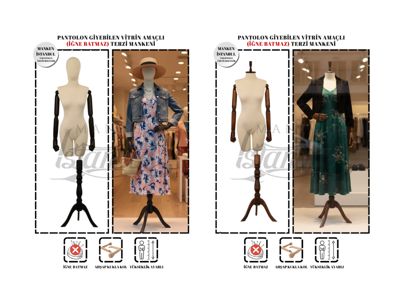 Ahşap Pinokyo kollu terzi mankeni nedir ?