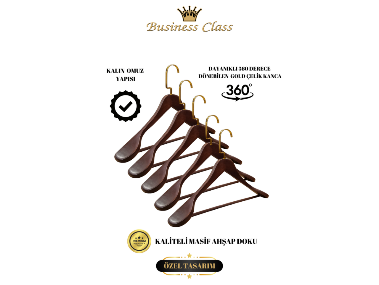 Ahşap Ceket Askısı ile Şıklığı ve Düzeni Bir Arada Yaşayın