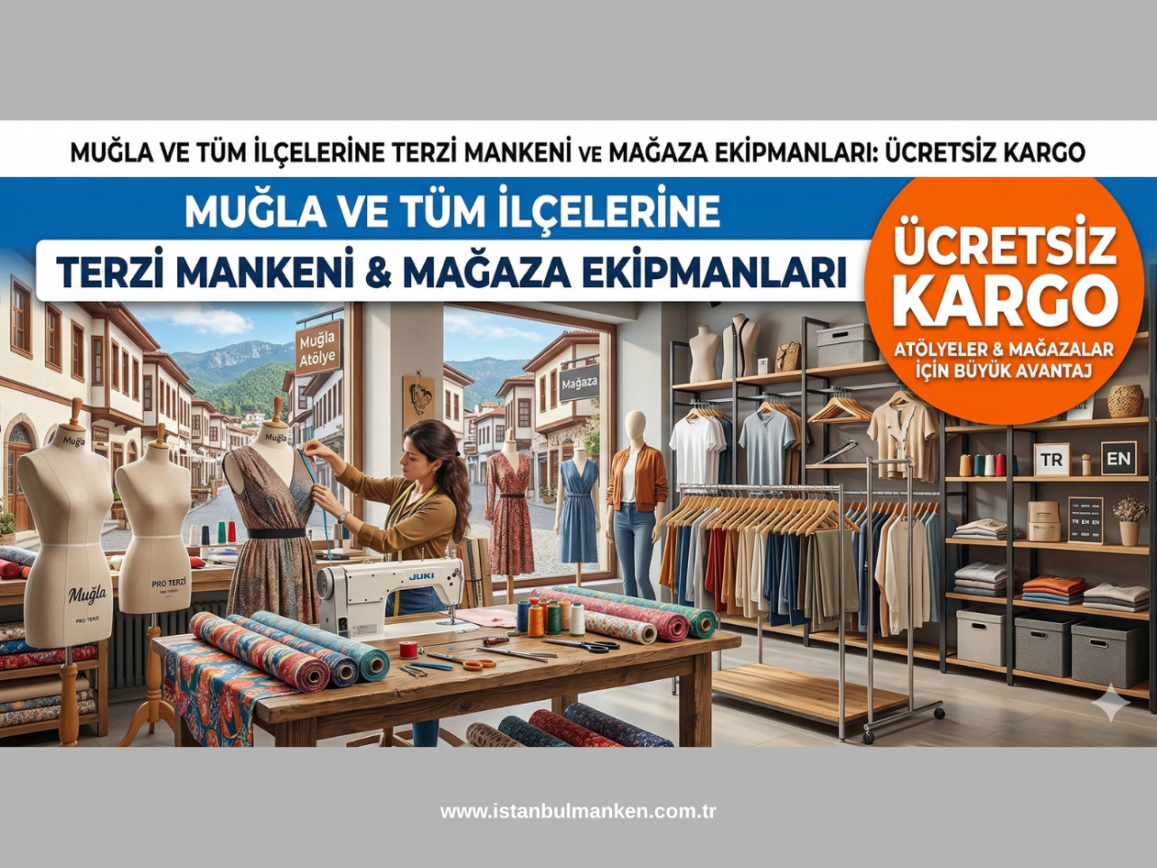 Muğla’nın Tüm İlçelerine Ücretsiz Kargo Terzi ve Prova Mankeni