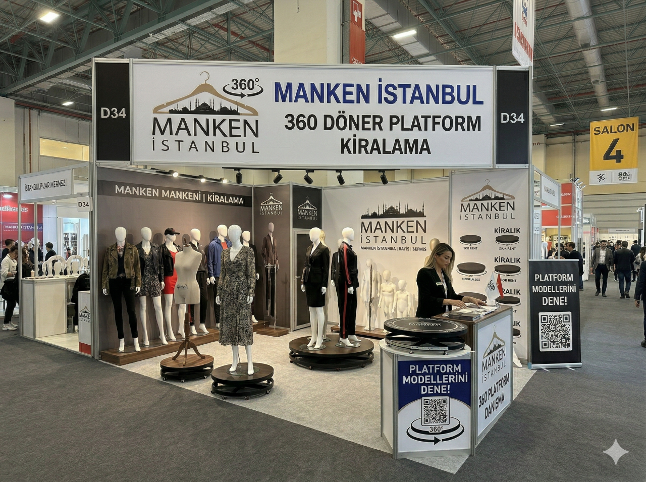 Döner Platform Kiralama ile Ürünlerinizi 360° Sergileyin