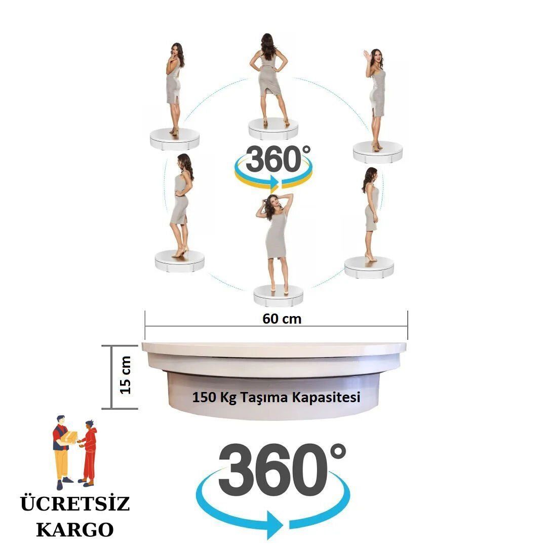 360 Derece Döner Platformlarla Ürün Fotoğrafçılığını Kolaylaştırma