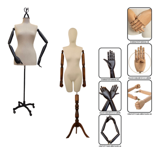 Pantolon Giyebilen Terzi Mankenleri