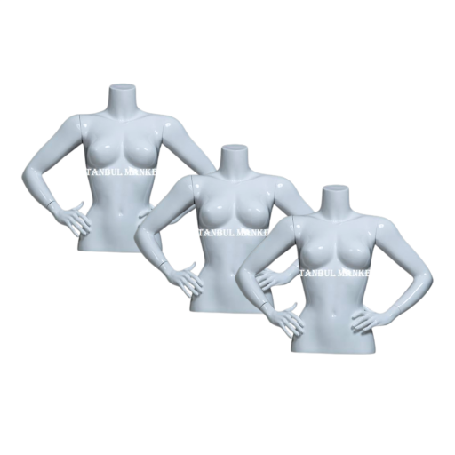 Yarım büst vitrin mankenleri