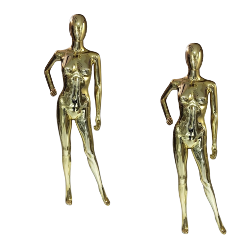 Krom ve gold mankenler