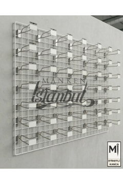 Koruma Kauçuklu Etiketli Tel Pano Kancası Galvaniz