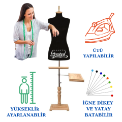 Lüks Ahşap Ayak Terzi Mankeni Prova Mankeni Vitrin Mankeni