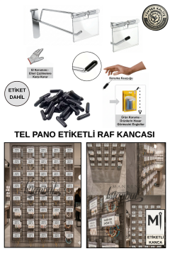 Koruma Kauçuklu Etiketli Tel Pano Kancası Galvaniz