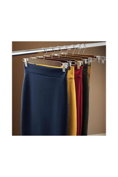 Delüks 10 Adet Beyaz Ahşap Pantolon Askısı Etek Askısı Kıyafet Askısı