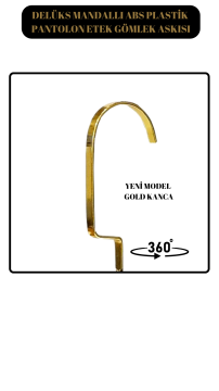 10 Adet Gold Kancalı Abs Plastik Elbise Askısı Kıyafet Askısı