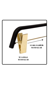 Delüks 10 Adet Abc Plastik Pantolon Askısı Etek Askısı Elbise Askısı