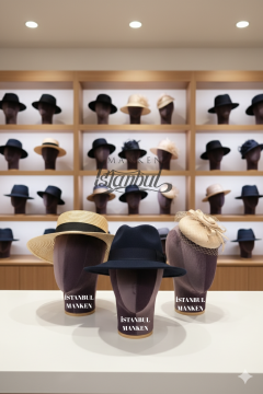 Bayan kumaş kaplı kafa mankeni