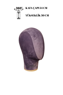Bayan kumaş kaplı kafa mankeni