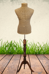 Rattan Özel Yapım Erkek Terzi Mankeni