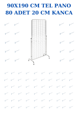 Krom Tel Pano 80 Adet Kancalı Bijuteri Çorap Telefon Standı