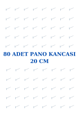 Krom Tel Pano 80 Adet Kancalı Bijuteri Çorap Telefon Standı