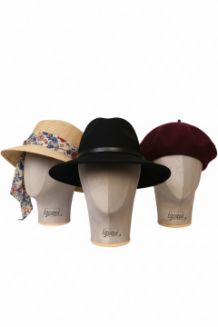 Bayan kumaş kaplı kafa mankeni