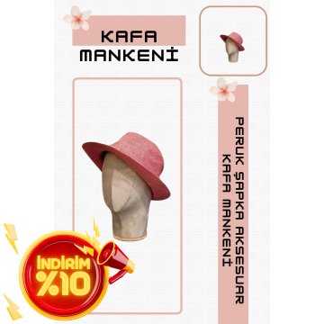 Bayan kumaş kaplı kafa mankeni