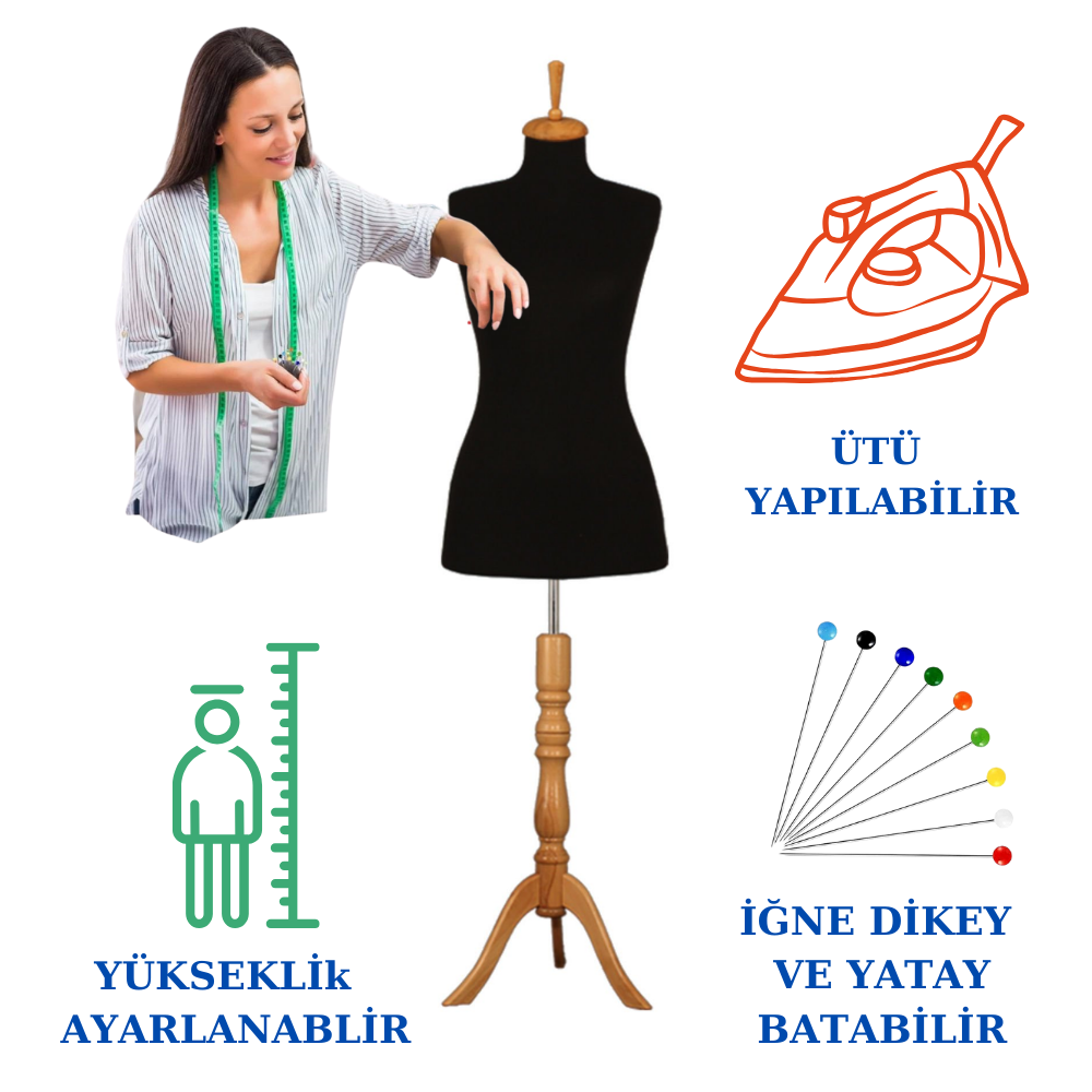 Süngerli Terzi Mankeni Prova Mankeni 34-46 Beden Arası