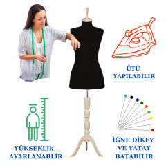 Süngerli Terzi Mankeni Prova Mankeni 34-46 Beden