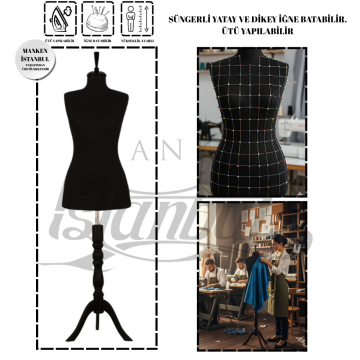 Süngerli Terzi Mankeni Prova Mankeni 34-46 Beden