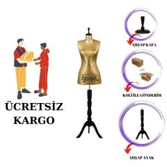 Süngerli Gold Kumaş Terzi Mankeni Prova Mankeni 36-38-40 Beden