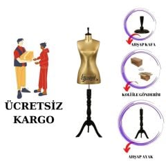 Süngerli Gold Kumaş Terzi Mankeni Prova Mankeni 36-38-40 Beden