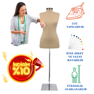 Süngerli Terzi Mankeni Prova Mankeni 34-46 Beden Arası